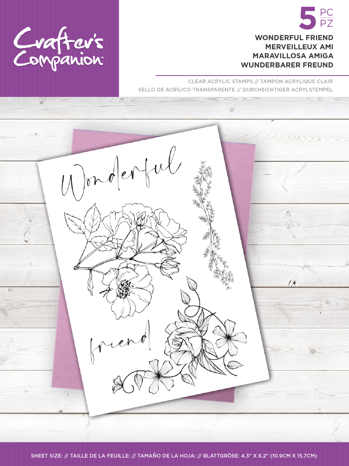 Crafters Companion - Eclipse Photopolymer Stamp Set - Beautiful Blossoms