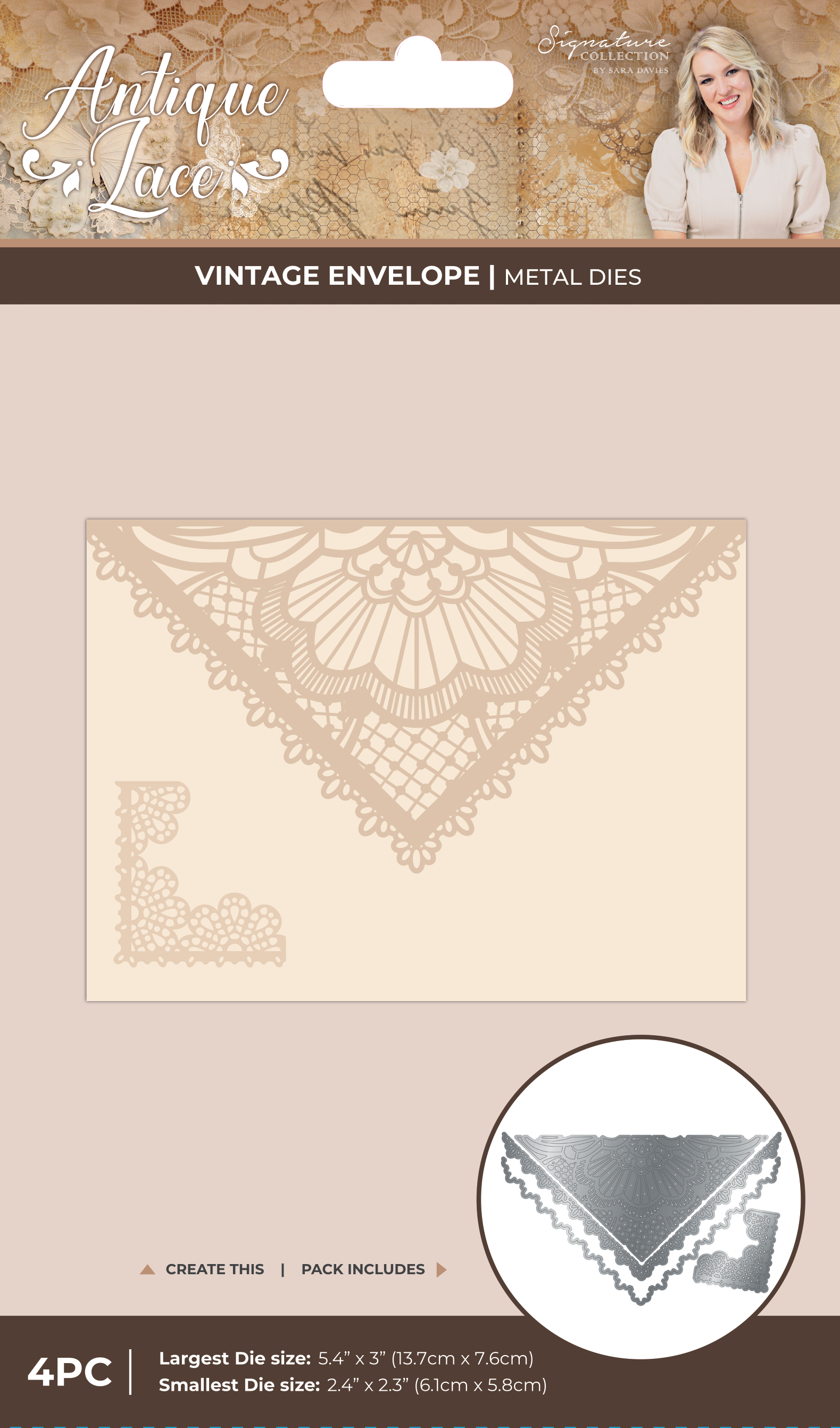 Sara Signature Collection - Antique Lace by Crafter’s Companion - Metal ...