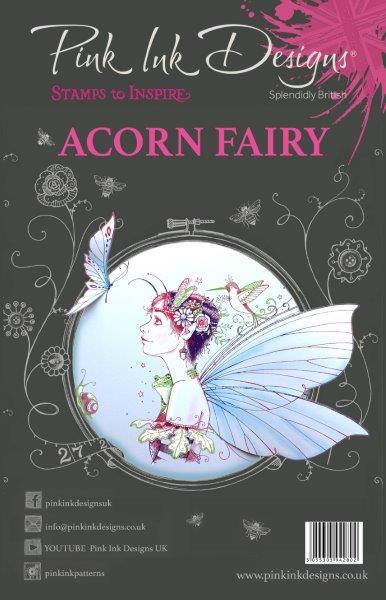 Pink Ink Designs Clear Stamp Acorn Fairy PI010