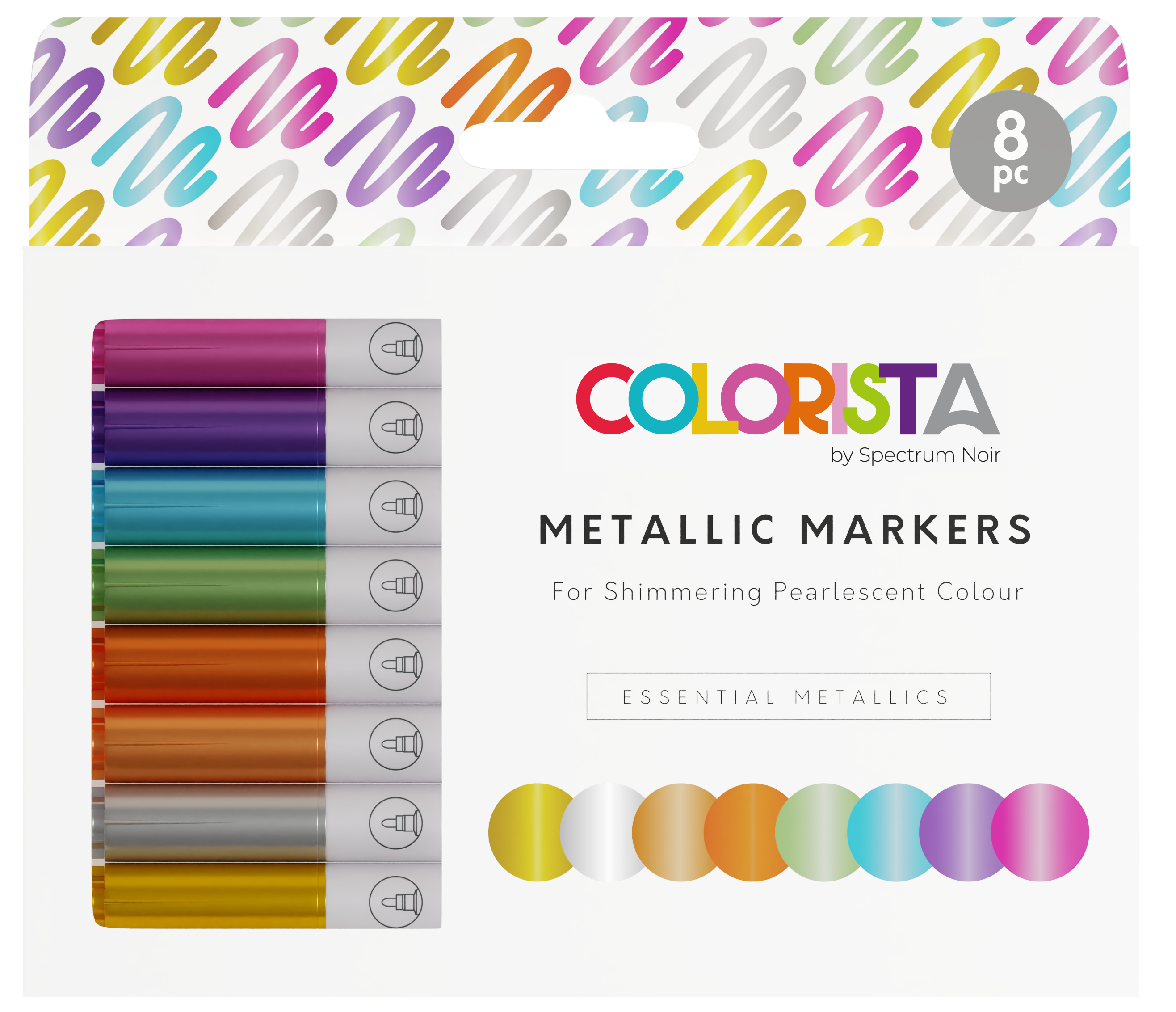 Colorista - Metallic Markers - Essential Metallics 8pc