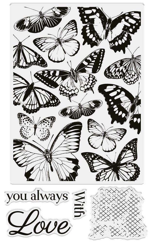Crafter's Companion Stencil Set - Delightful Butterflies