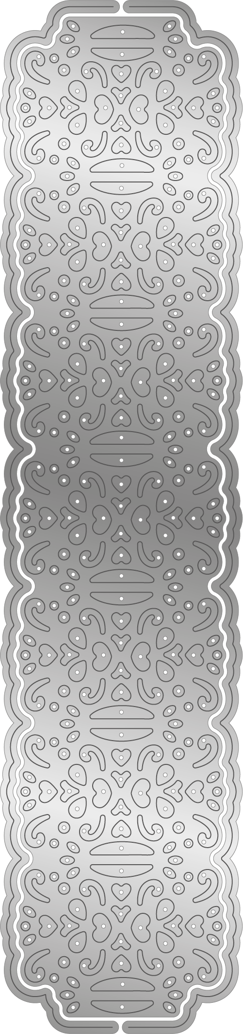 Sara Signature - Wild At Heart Die - Ribbon Threading Border