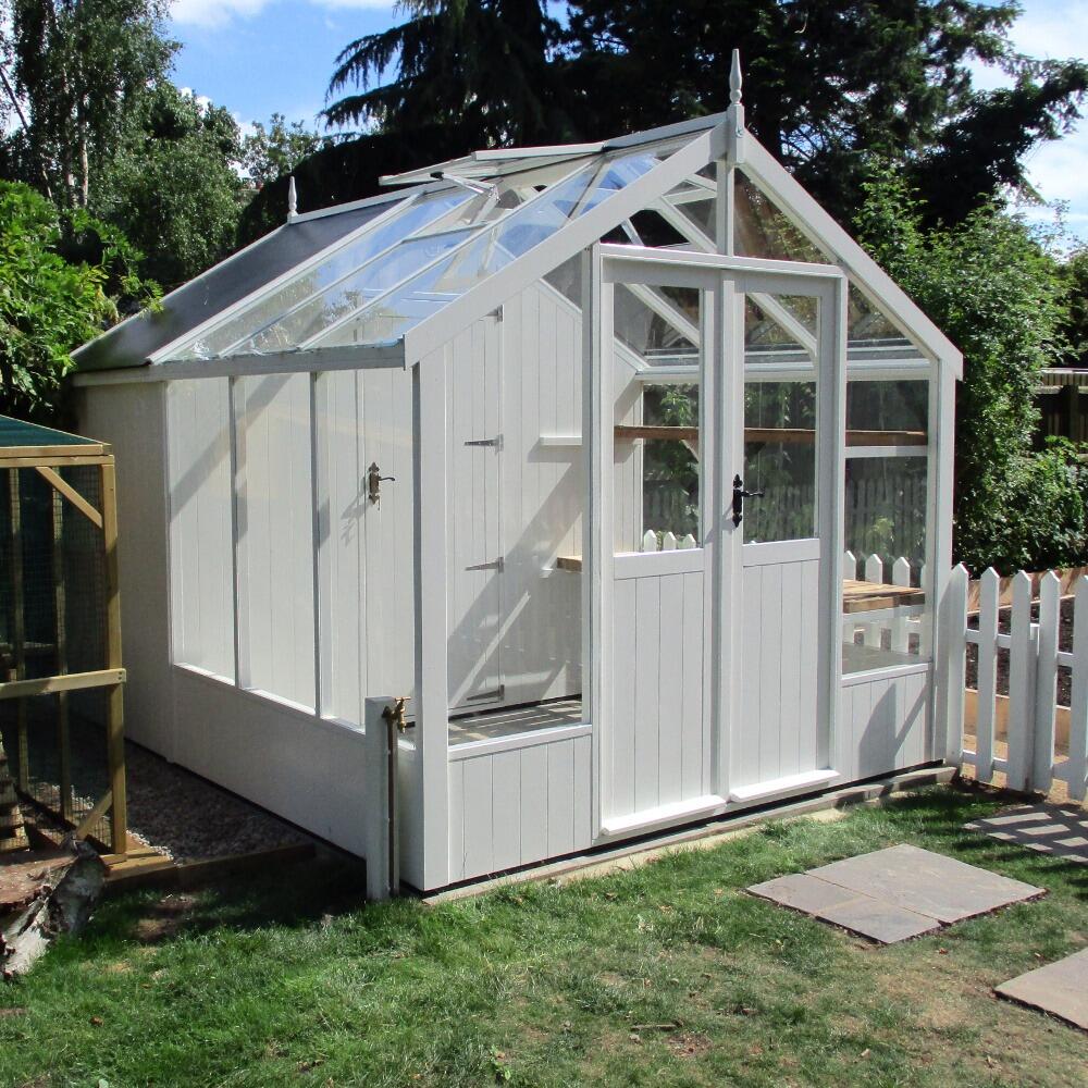 Greenhouse Shed Combination 14 x 8 with Extra Wide Door and Free Delivery