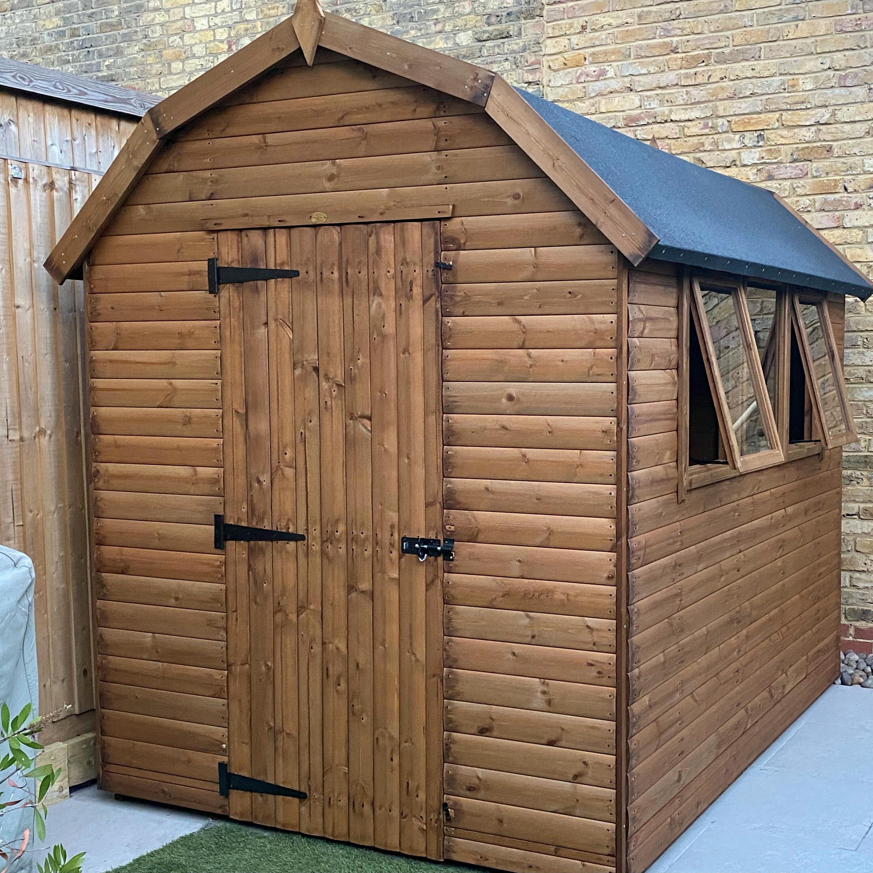 Montana barn style garden shed 8 x 6