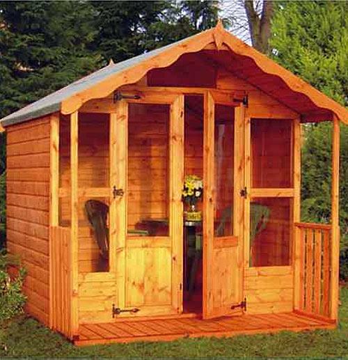 summerhouse with canopy