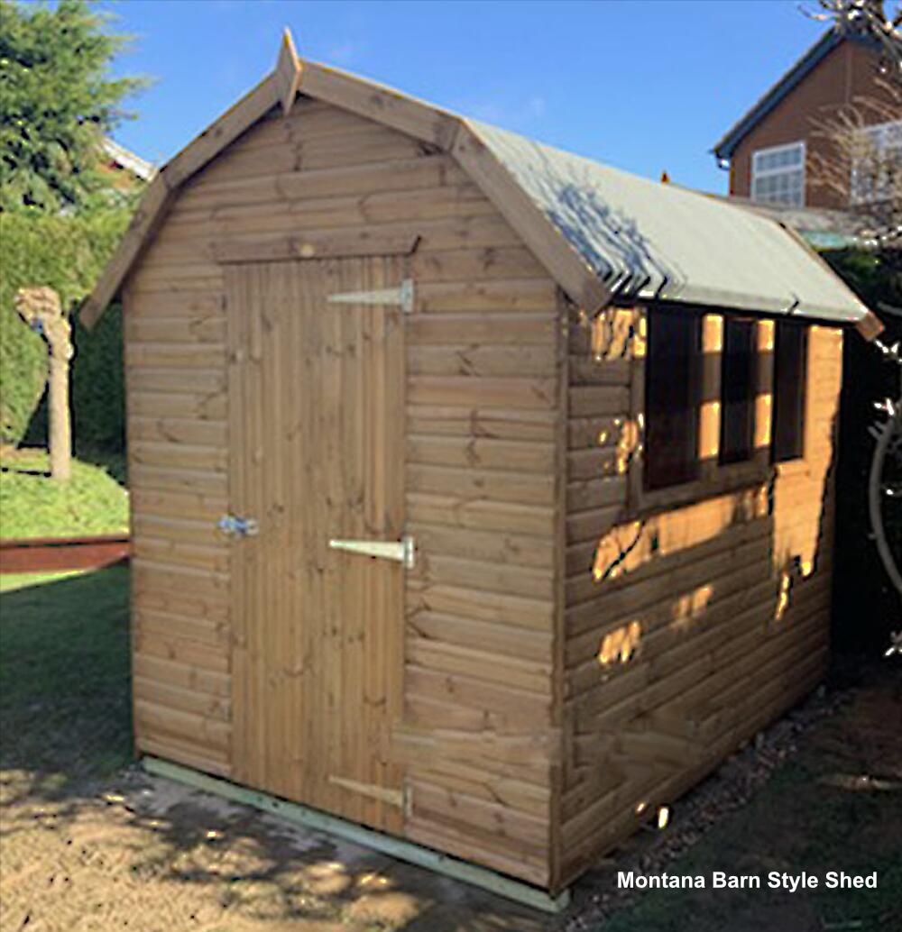 Montana Barn Shed with single door