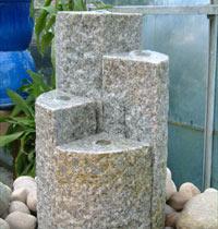 chinese four granite columns water feature