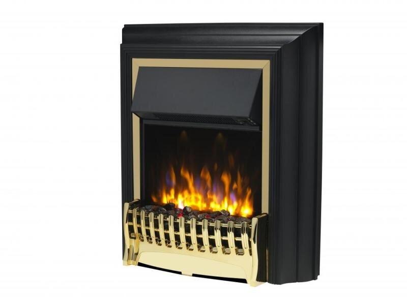 Dimplex Kingsley Deluxe Brass Freestanding Optiflame Electric Fire