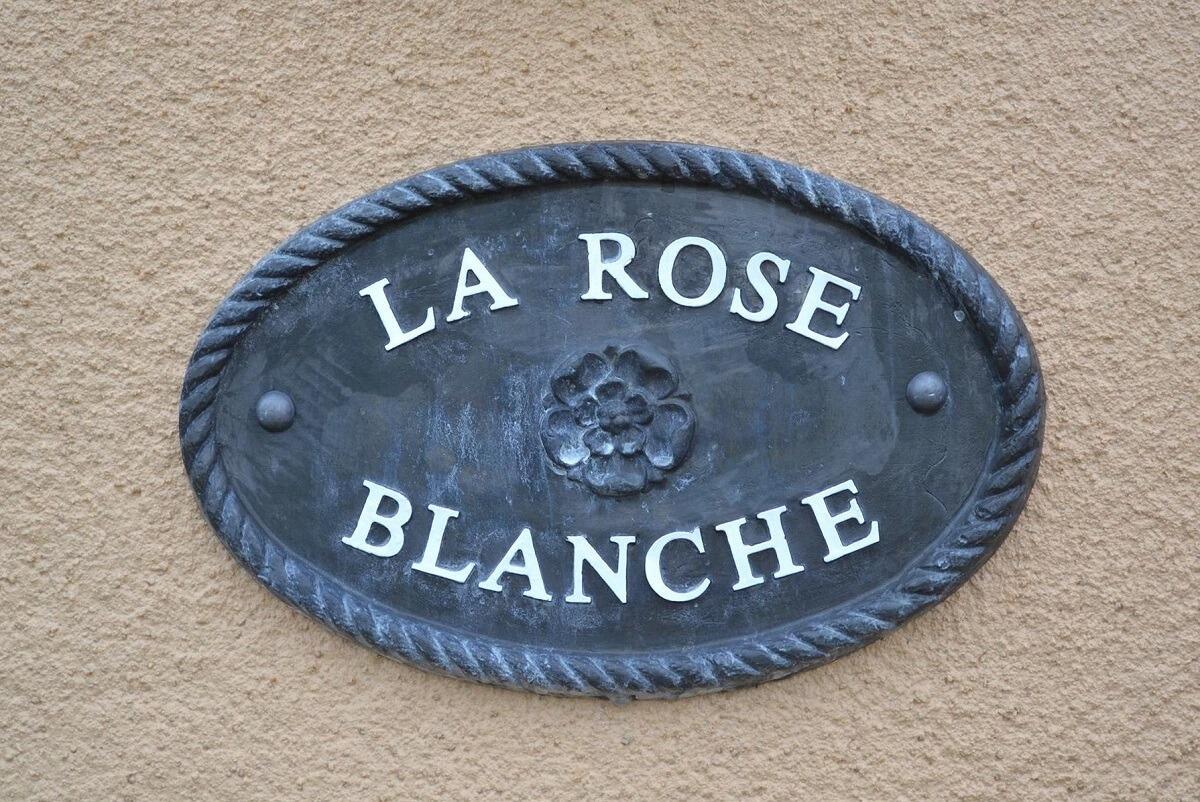 Lead oval house sign with rope edge 41x27cm