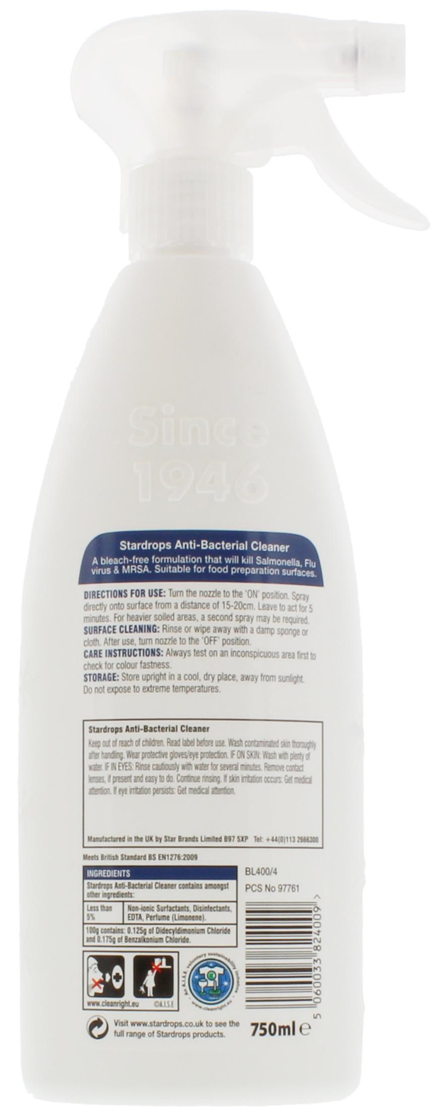 Stardrops Anti-Bacterial Cleanser Spray - 750ml