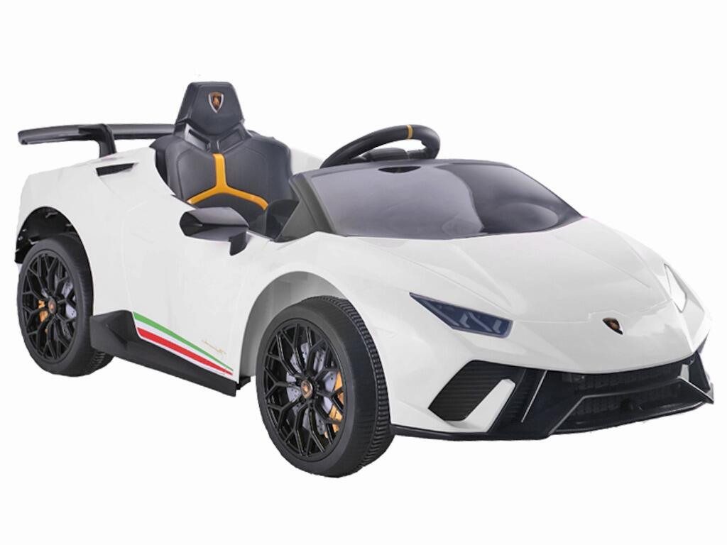 Lamborghini Huracan 12v electric car white 308w Kids ride on toys