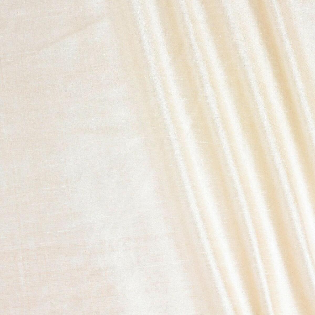 James Hare Vienne Silk Fabric White Sand