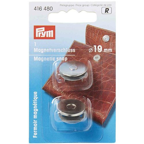 Prym Magnetic Snap Fastener 19mm Silver 416480