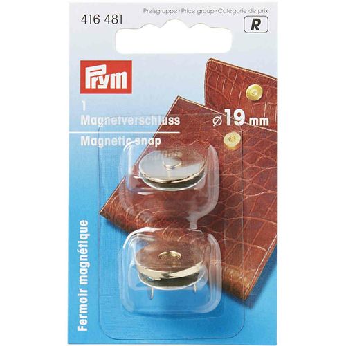 Prym Magnetic Snap Fastener 19mm Gold 416481