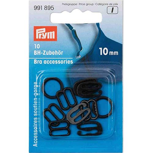 Prym Bra Accessories Black 10mm 991895
