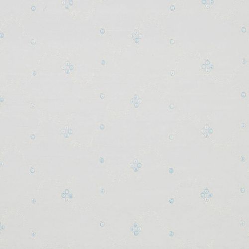 James Hare Embroidered Silk Dupion Pale Blue