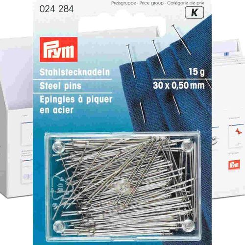 Prym Steel Pins Super Fine 30 x 0.50 mm 024284