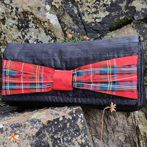 Royal Stewart Silk Clutch Bag