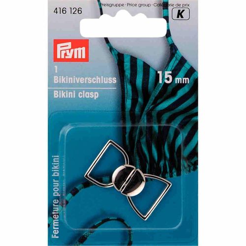 Prym Bikini/Belt Clasp Silver 15mm 416126