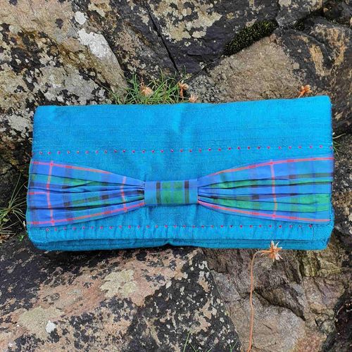 Flower of Scotland Silk Clutch Bag