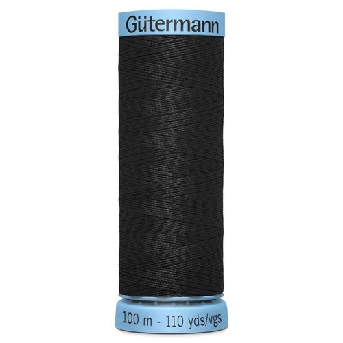 Gutermann Silk Thread 100m Black 000 S303