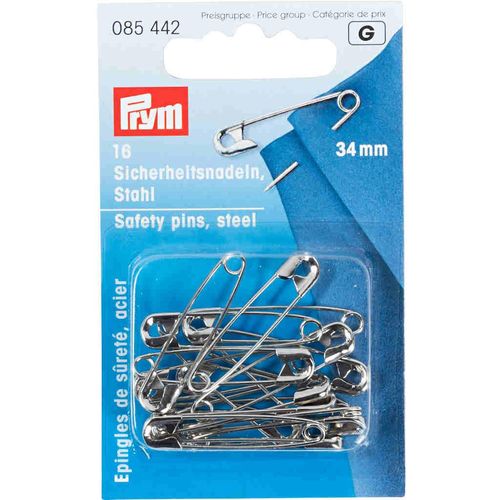 Prym Safety Pins 34mm 085442