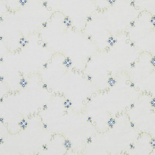 James Hare Embroidered Silk Dupion Cobalt Blue