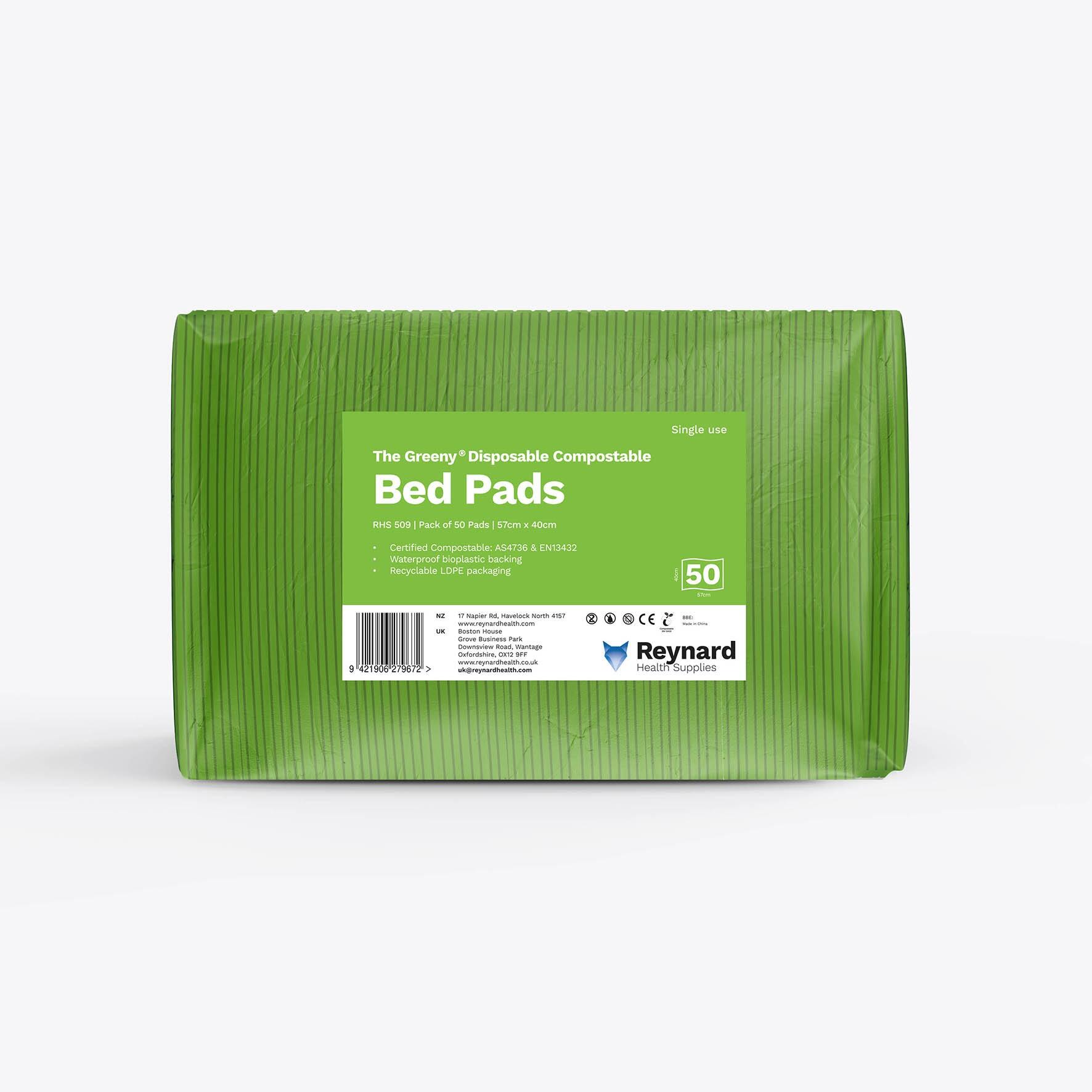 Reynard Greenys Disposable Compostable Bed Pads