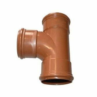 160mm Equal Tee Junction 87.5DEG Triple Socket For 160mm Underground Drainage Pipe