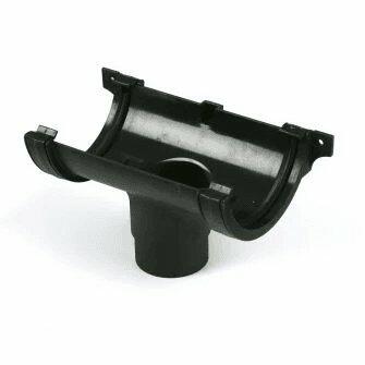 Cascade Cast Iron Effect Running Outlet For Roundstyle Gutter 112mm