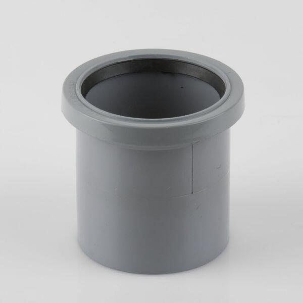 Single Socket Coupler For 82mm Ring Seal Soil Pipe - Plastic Drainage