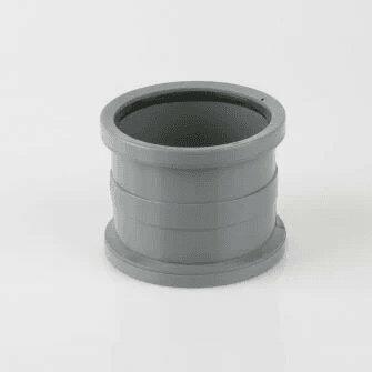 110mm Push Fit Double Socket Soil Pipe Connector