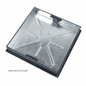 Clark Drain CLKS450Sr 450mm x 450mm x 80mm Tray And Cover