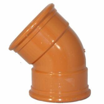 160mm x 45DEG Double Socket Bend For 160mm Underground Drainage Pipe