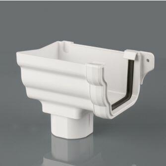 Ogee Guttering 106mm LH Stop End Outlet Prostyle