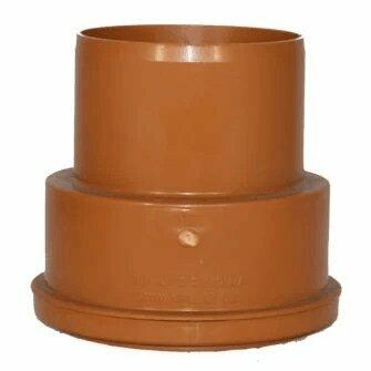 Thick Clay Pipe Socket To 160mm PVC Spigot For Underground Drainage Pipe