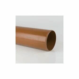 160mm Underground Drainage Pipe Plain Ended x 3m