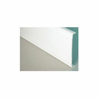 404mm x 5m Double Edged Fascia Ogee Capping Board White - 9mm