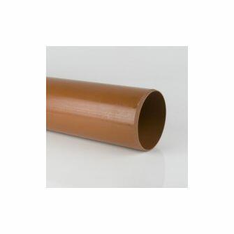 110mm Underground Drainage Pipe 6m Plain Ended