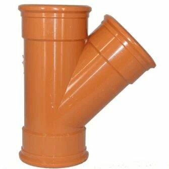 160mm Equal Y Junction 45DEG Triple Socket For 160mm Underground Drainage Pipe