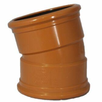 160mm x 15DEG Double Socket Bend For Underground Drainage Pipe