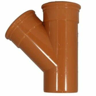 110mm Equal Y Junction 45DEG Double Socket For 110mm Underground Drainage Pipe