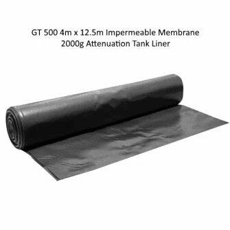 Attenuation Tank Liner. Impermeable Membrane 0.5mm 2000g 4x12.5m
