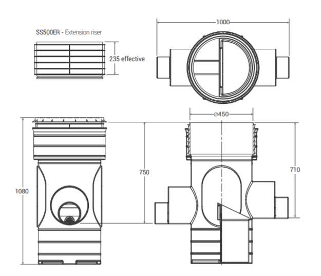 Silt Sentinel 300mm silt trap dimensions
