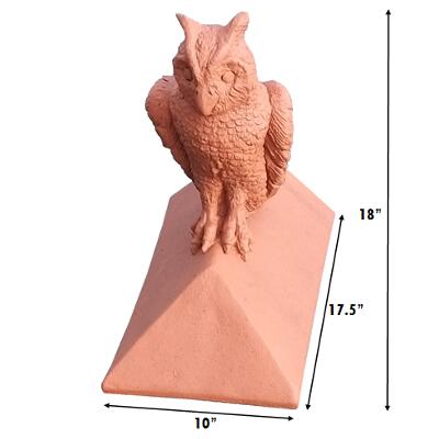 Block end owl finial measurements
