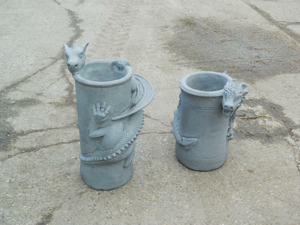 Chinese tea house chimney pots