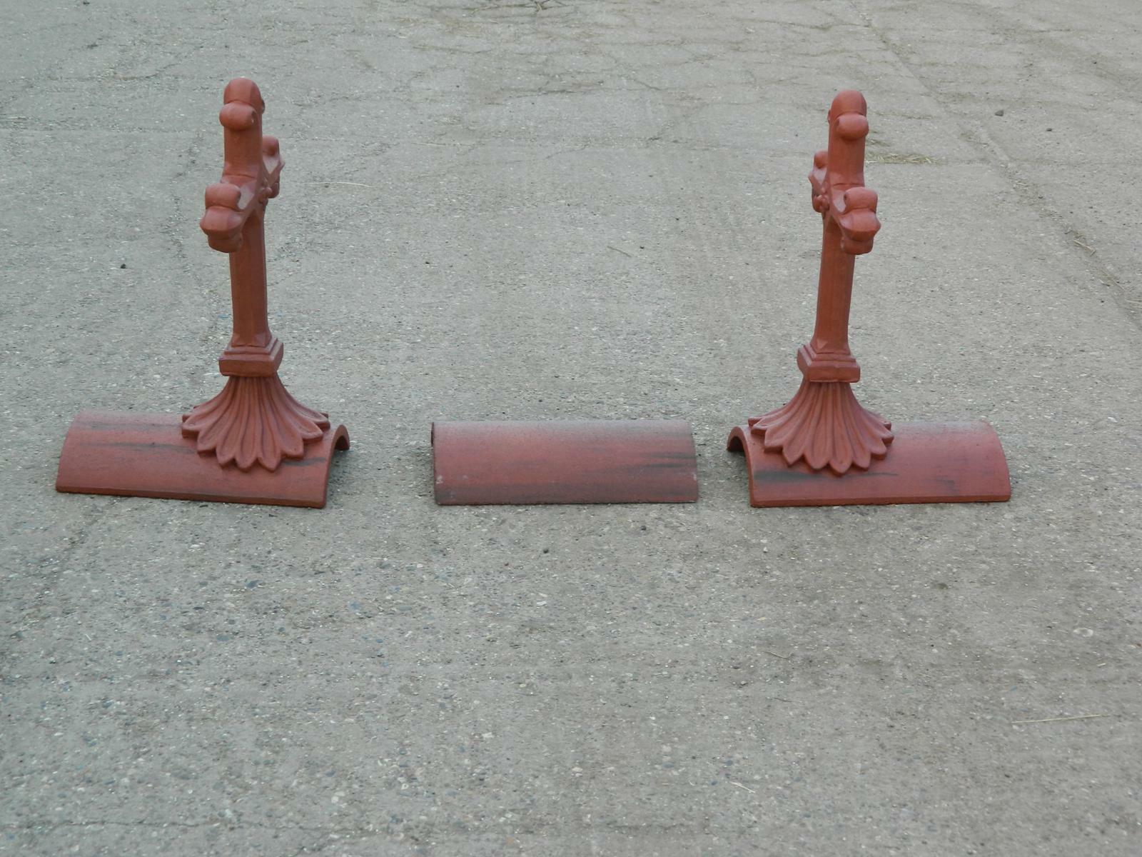 architectural ridge tiles for roofs