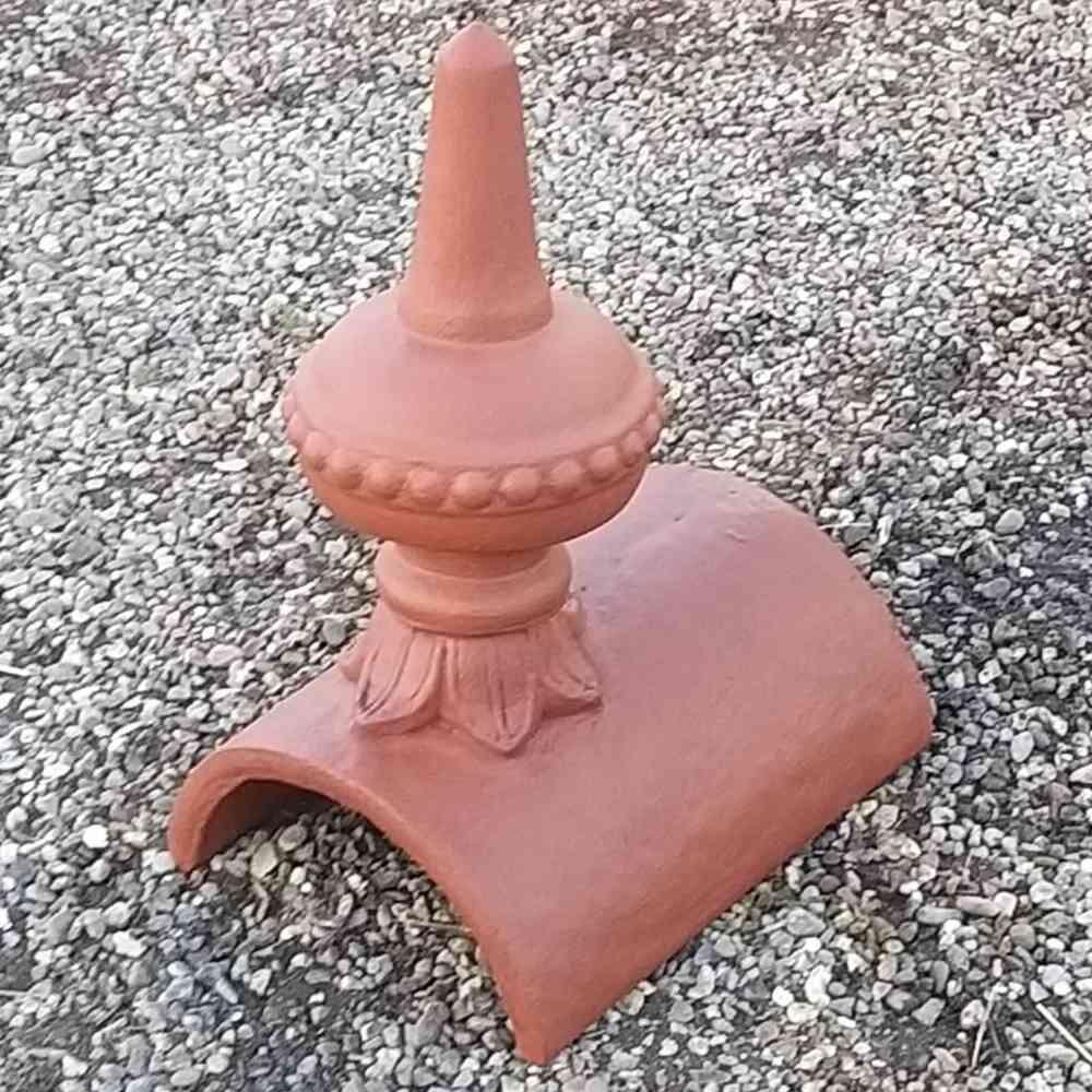 Round Pot Topper RD half round topper finial
