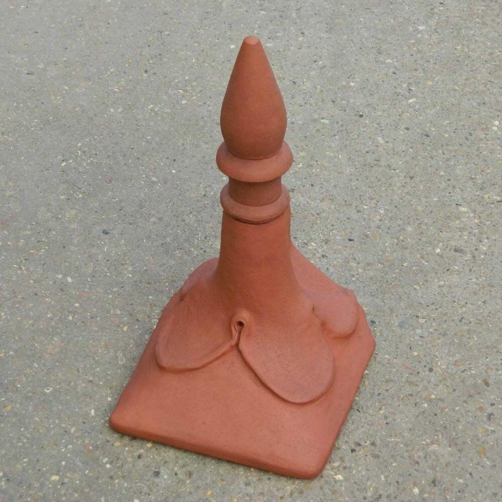 Block end colonial spike roof finial