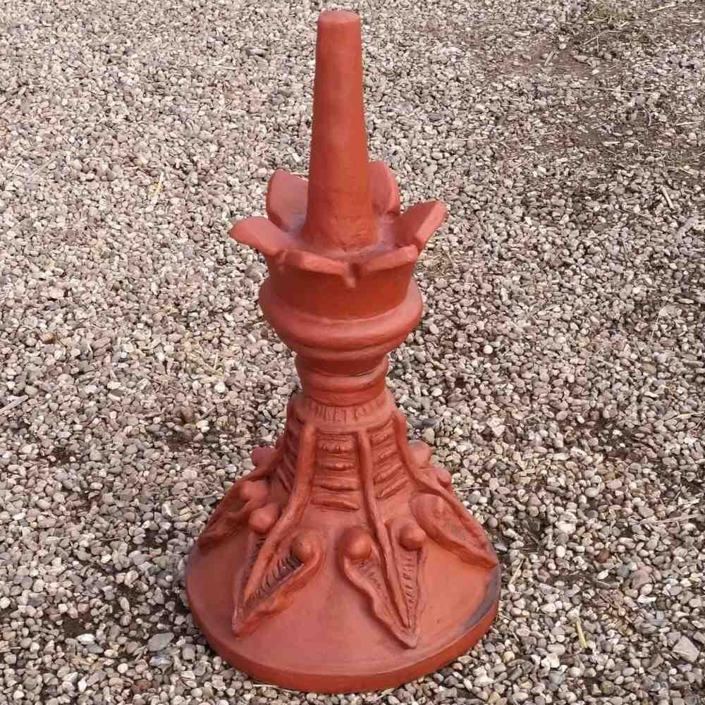 round capping ridge with crown decoration